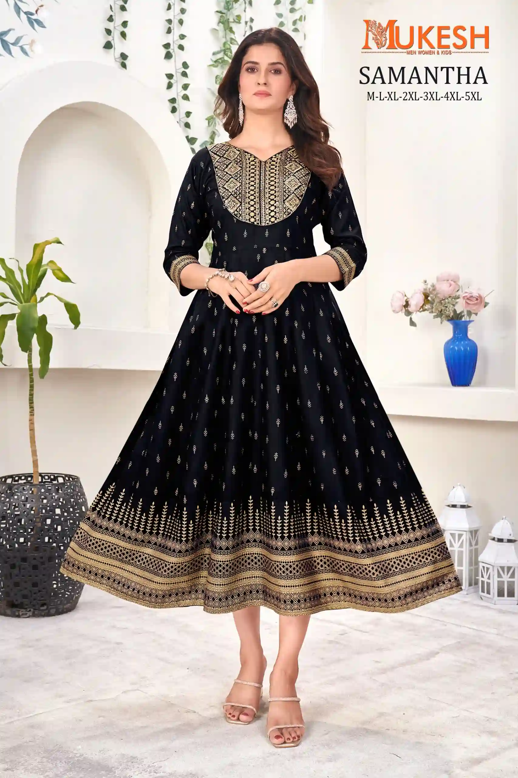 Banwery Rashmika 14Kg Rayon Wholesale Anarkali Kurtis Catalog — Wholesale Kurtis, Banwery wholesale from Surat - Gallery Image 2